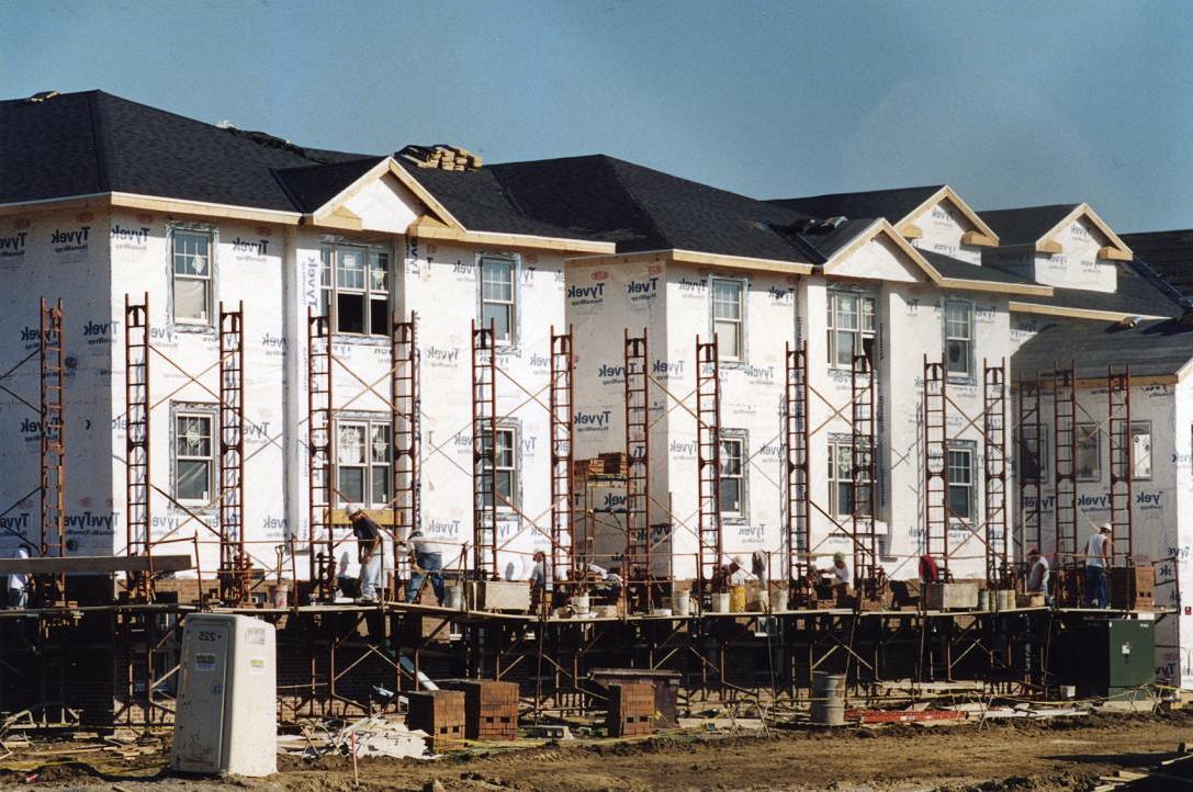 Student Housing buildings under construction.